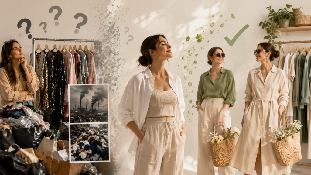 Common myths about sustainable fashion and eco-friendly clothing.